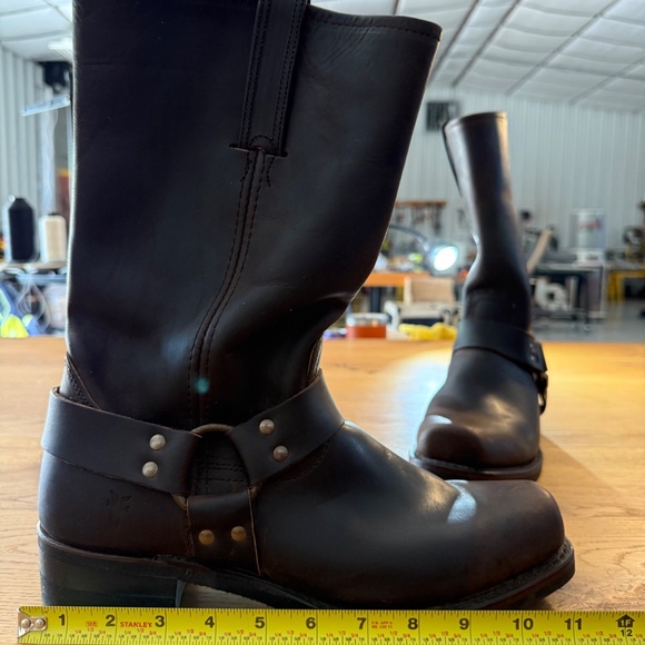 Mens Frye Harness Boot Dark Brown Size 11.5 - Picture 5 of 6